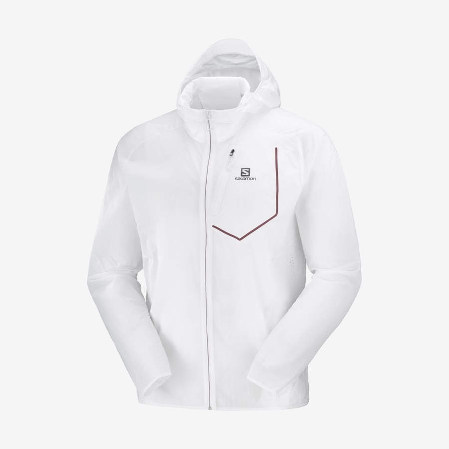 BONATTI AERO HOODIE WHITE CABERNET