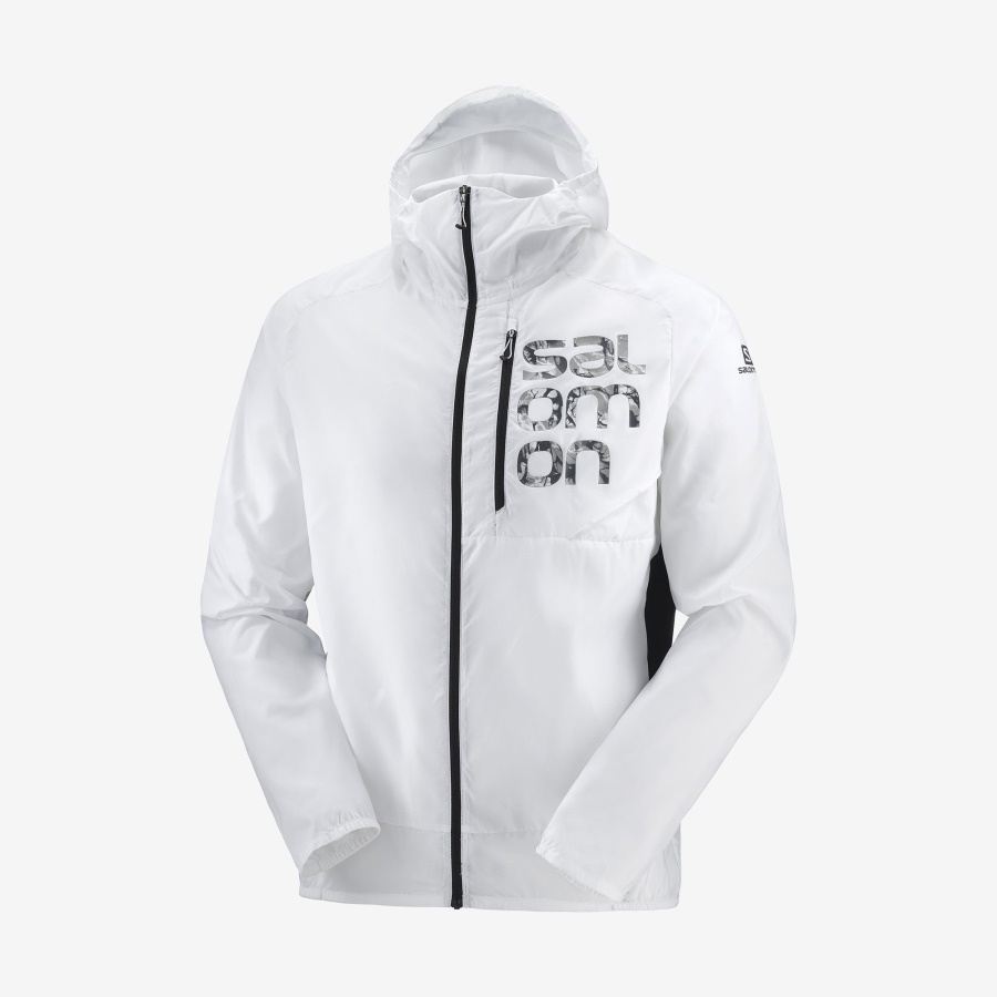 BONATTI CROSS FZ HOODIE MEN'S WHITE BLACK