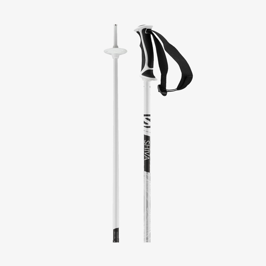SHIVA SKI POLES WOMEN - D2X White