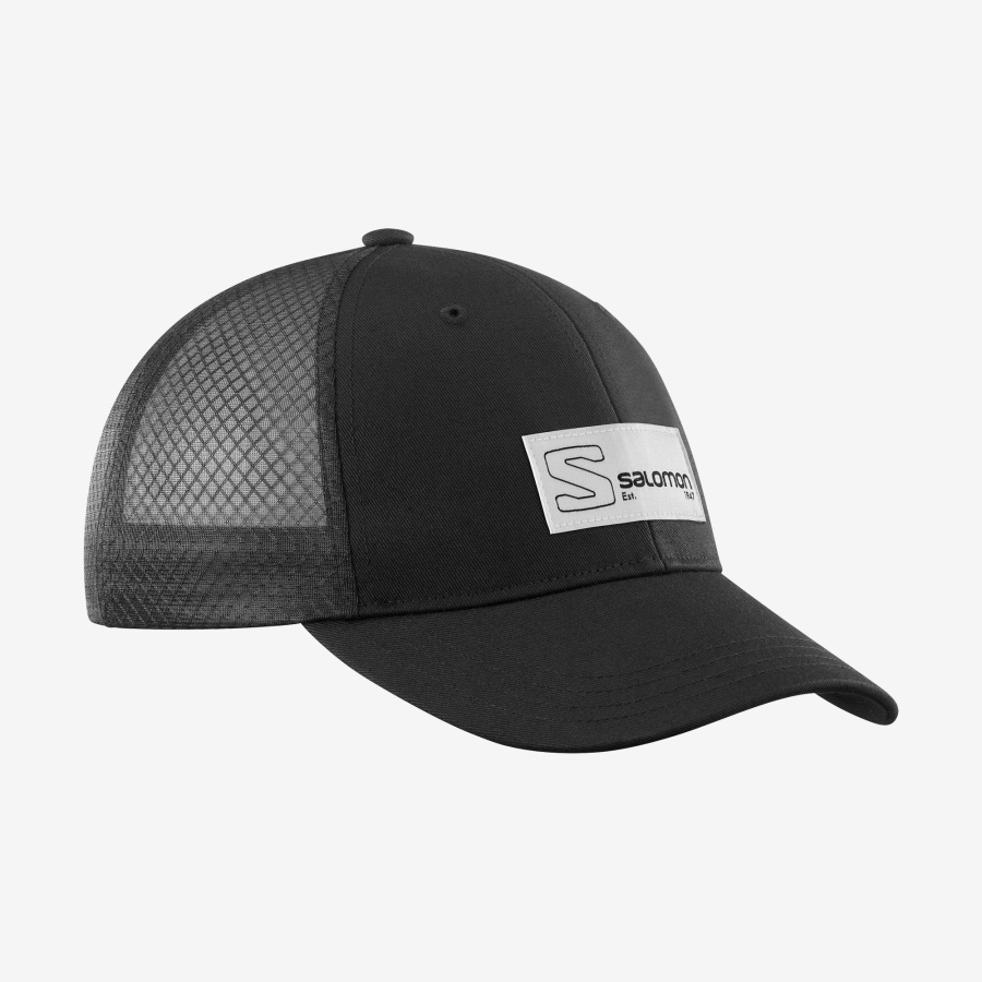 Trucker Curved Cap Black